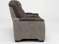 Mor Furniture Reclining Sofas|Sofas|Lantana 2 Power Sofa In Rocky Gray/Brown