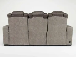 Mor Furniture Reclining Sofas|Sofas|Lantana 2 Power Sofa In Rocky Gray/Brown