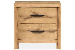 Mor Furniture Nightstands|Laramie 2 Drawer Nightstand In Honey Wheat
