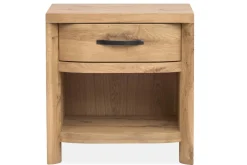 Mor Furniture Bedroom Sets|Laramie Panel Bed, Dresser, Mirror & 2 Drawer Nightstand In Honey Wheat, Queen