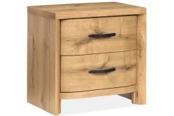 Mor Furniture Bedroom Sets|Laramie Panel Bed W/ Storage, Dresser, Mirror & 2 Drawer Nightstand In Honey Wheat, Queen