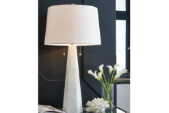 Mor Furniture Shop All Lighting & Lamps|Office Lighting|Laurellen Table Lamp In White