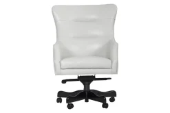Mor Furniture Desk Chairs|Leather Office Desk Chair In Alabaster Brown