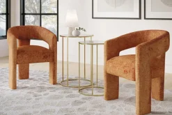 Mor Furniture Dining Chairs|Leslie Side Chair In Rust