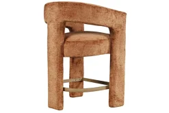 Mor Furniture Counter Height Stools|Barstools|Leslie Upholstered Counter Height Stool In Rust