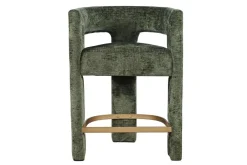 Mor Furniture Counter Height Stools|Barstools|Leslie Upholstered Counter Height Stool In Rust