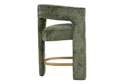 Mor Furniture Counter Height Stools|Barstools|Leslie Upholstered Counter Height Stool In Rust