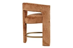 Mor Furniture Counter Height Stools|Barstools|Leslie Upholstered Counter Height Stool In Rust