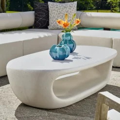 Mor Furniture Outdoor Coffee Tables|Leyton Outdoor Coffee Table In White