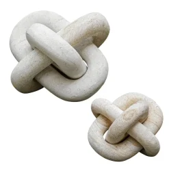 Mor Furniture Sculptures|Limestone Link Sculpture, Set Of 2