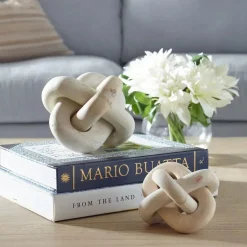 Mor Furniture Sculptures|Limestone Link Sculpture, Set Of 2