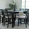 Mor Furniture Seating For 6|Counter Height Dining Sets|Lincoln Square Counter Height Dining Table & 6 Stools In Dark Espresso