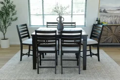 Mor Furniture Seating For 6|Counter Height Dining Sets|Lincoln Square Counter Height Dining Table & 6 Stools In Dark Espresso