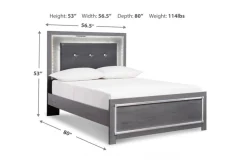Mor Furniture Bedroom Sets|Lodanna Panel Bed, Dresser, Mirror & Nightstand In Gray