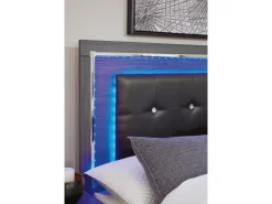 Mor Furniture Beds|Lodanna Panel Bed In Gray, Full