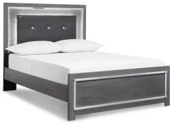Mor Furniture Beds|Lodanna Panel Bed In Gray, Full