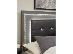 Mor Furniture Bedroom Sets|Lodanna Panel Bed W/ Storage, Dresser, Mirror & Nightstand In Gray, Full