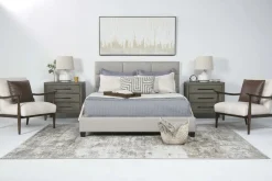 Mor Furniture Upholstered Beds|Beds|Loft 9 Upholstered Panel Bed In Sand, Twin