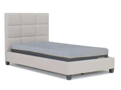 Mor Furniture Upholstered Beds|Beds|Loft 9 Upholstered Panel Bed In Sand, Twin