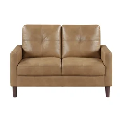 Mor Furniture Loveseats|Lois Loveseat In Camel Brown