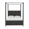 Mor Furniture Beds|Lucerne Upholstered Canopy Bed In Vintage Coffee, Queen