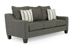 Mor Furniture Sleeper Sofas|Sofas|Lucy Queen Sleeper Sofa In Splash Charcoal