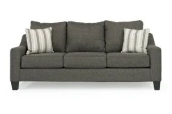 Mor Furniture Sleeper Sofas|Sofas|Lucy Queen Sleeper Sofa In Splash Charcoal