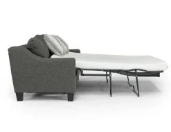 Mor Furniture Sleeper Sofas|Sofas|Lucy Queen Sleeper Sofa W/ Mattress In Splash Charcoal