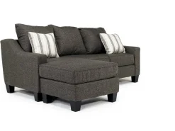 Mor Furniture Sofas|Lucy Reversible Sofa Chaise In Splash Charcoal