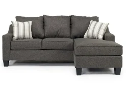 Mor Furniture Sofas|Lucy Reversible Sofa Chaise In Splash Charcoal