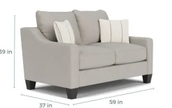Mor Furniture Living Room Sets|Lucy Sofa & Loveseat In Splash Linen