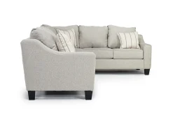 Mor Furniture Sleeper Sofas|Sectionals|Lucy Tux Queen Sleeper Sectional W/ Mattress In Splash Charcoal, Left Facing