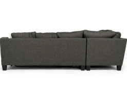 Mor Furniture Sleeper Sofas|Sectionals|Lucy Tux Queen Sleeper Sectional W/ Mattress In Splash Charcoal, Left Facing