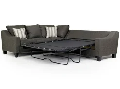 Mor Furniture Sleeper Sofas|Sectionals|Lucy Tux Queen Sleeper Sectional In Splash Linen, Right Facing