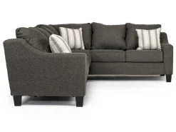 Mor Furniture Sleeper Sofas|Sectionals|Lucy Tux Queen Sleeper Sectional In Splash Linen, Right Facing