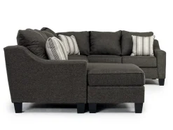 Mor Furniture Sectionals|Lucy Tux Sofa Chaise Sectional In Splash Linen, Right Facing