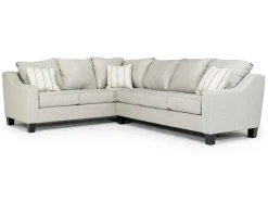 Mor Furniture Sectionals|Lucy Tux Sofa Sectional In Splash Charcoal, Right Facing