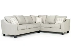 Mor Furniture Sectionals|Lucy Tux Sofa Sectional In Splash Charcoal, Right Facing