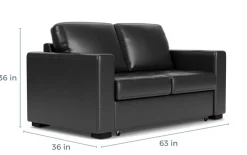 Mor Furniture Sleeper Sofas|Loveseats|Luigi Full Sleeper Loveseat In Gray