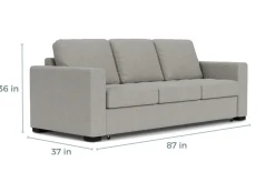 Mor Furniture Sleeper Sofas|Sofas|Luigi Queen Sleeper Sofa In Gray