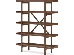 Mor Furniture Bookcases & Library Walls|Lyncott Bookcase In Brown