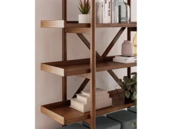 Mor Furniture Bookcases & Library Walls|Lyncott Bookcase In Brown
