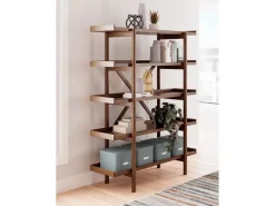 Mor Furniture Bookcases & Library Walls|Lyncott Bookcase In Brown