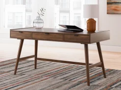 Mor Furniture Desks|Lyncott Office Desk In Brown
