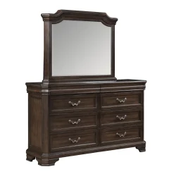 Mor Furniture Bedroom Sets|Lyndhurst Sleigh Bed W/ Storage, Dresser, Mirror & Nightstand In Vintage White, Queen