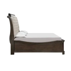 Mor Furniture Storage Beds|Beds|Lyndhurst Sleigh Bed W/ Storage In Vintage White, Queen