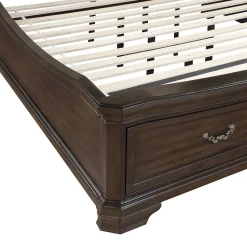 Mor Furniture Storage Beds|Beds|Lyndhurst Sleigh Bed W/ Storage In Vintage White, Queen
