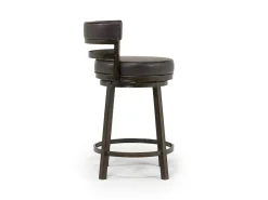 Mor Furniture Counter Height Stools|Barstools|Madrid Counter Height Stool In Auburn & Brown, Swivel