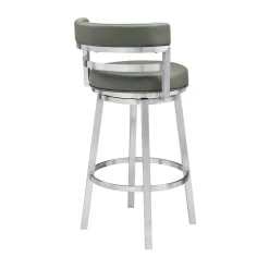 Mor Furniture Barstools|Madrid Swivel Barstool In Gray