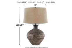 Mor Furniture Shop All Lighting & Lamps|Office Lighting|Magan Table Lamp In Antique Bronze Finish